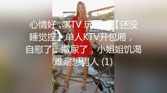 心情好，KTV 玩一晚【还没睡觉捏】单人KTV开包厢， 自慰了，撒尿了，小姐姐饥渴难耐想男人 (1)