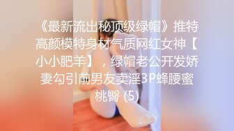 《最新流出秘顶级绿帽》推特高颜模特身材气质网红女神【小小肥羊】，绿帽老公开发娇妻勾引前男友卖淫3P蜂腰蜜桃臀 (5)