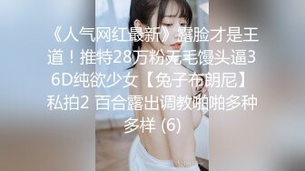 《人气网红最新》露脸才是王道！推特28万粉无毛馒头逼36D纯欲少女【兔子布朗尼】私拍2 百合露出调教啪啪多种多样 (6)